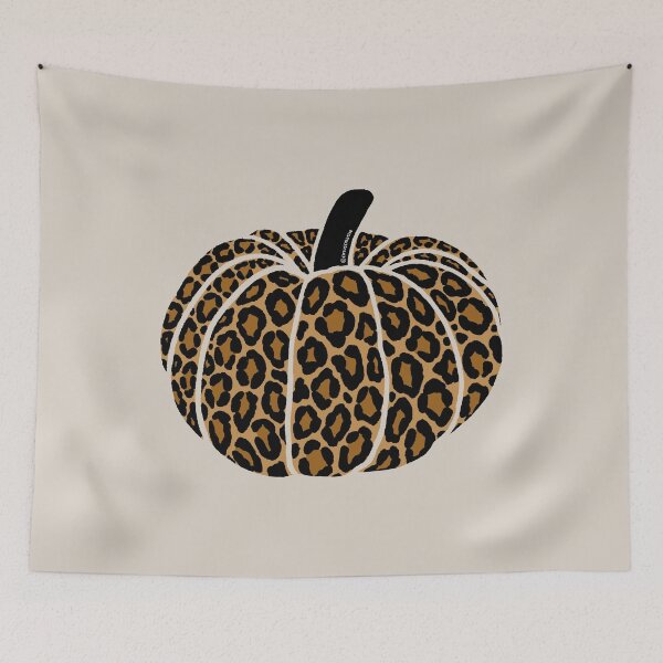 Item preview, Cute Leopard Print Pumpkin in Tan Brown and Black Palette designed and sold by CircusCreative.