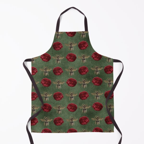 Item preview, Gold Bees and Red Roses designed and sold by Dreamflight.