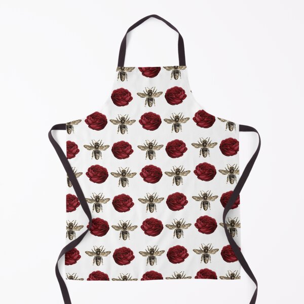 Item preview, Gold Bees and Red Roses designed and sold by Dreamflight.