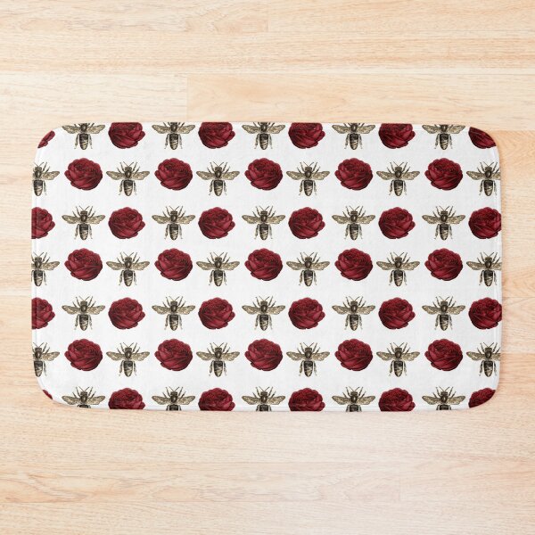 Item preview, Gold Bees and Red Roses designed and sold by Dreamflight.