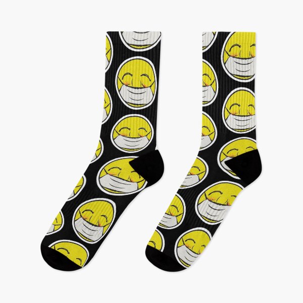 Item preview, Funny emoji wearing a face mask designed and sold by BeeMeCreative.