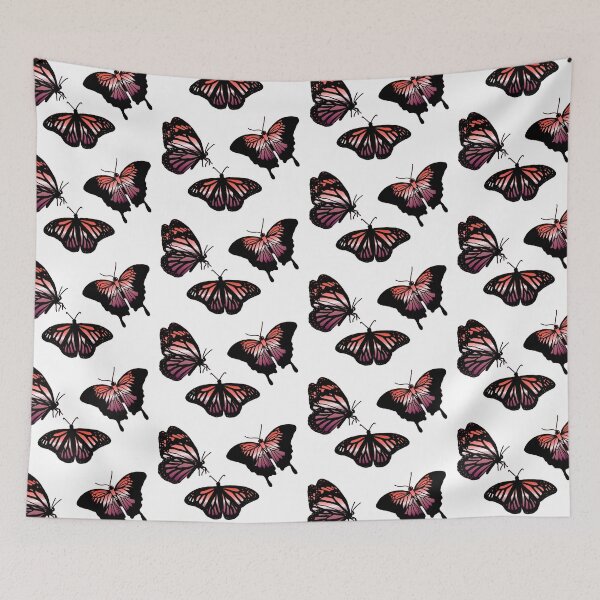 Item preview, Lesbian Flag Butterflies designed and sold by Cerealchair1959.