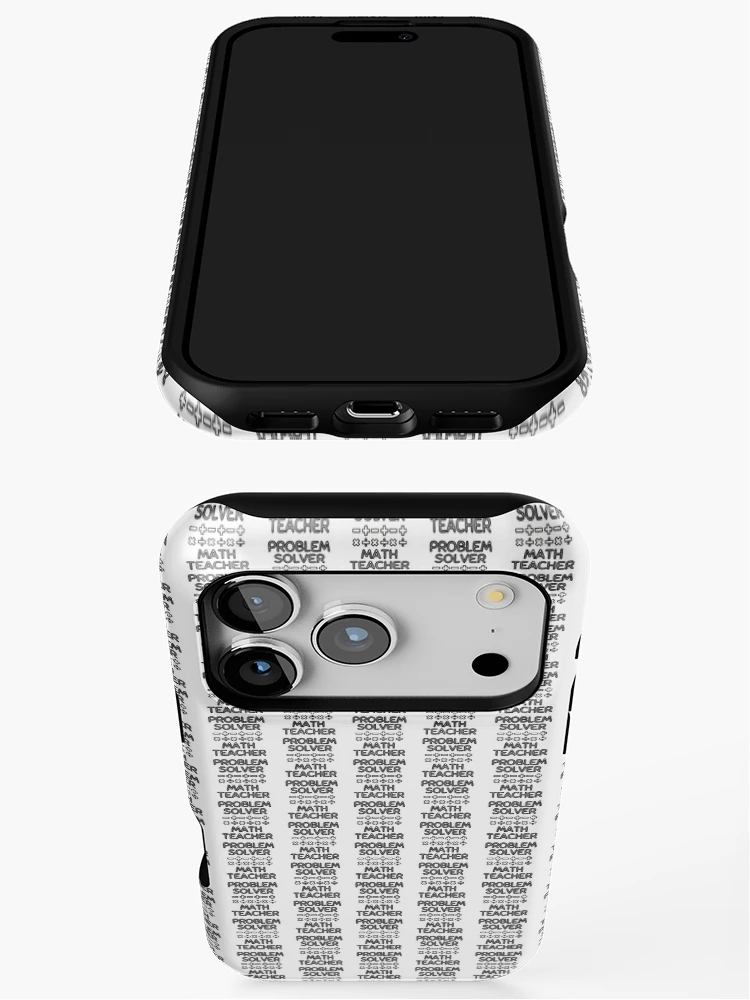 Thumbnail 3 of 4, iPhone Case, Problem Solver Math Teacher designed and sold by CBCreations73.
