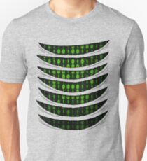 Camiseta ajustada Código binario dentro