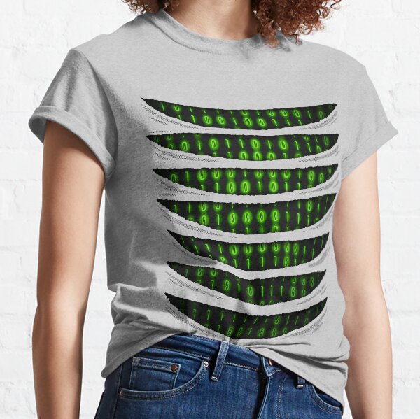 Binary Code Inside Classic T-Shirt