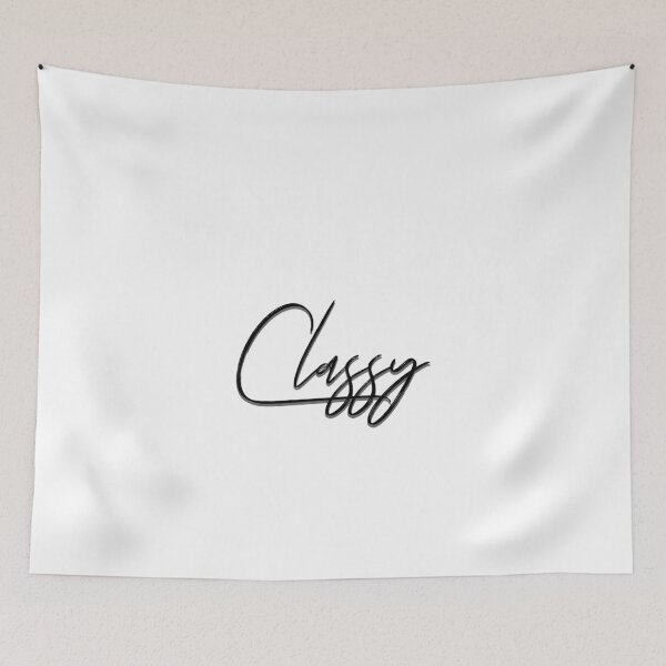 Item preview, Classy - Black writing designed and sold by EdgyDesignForU.