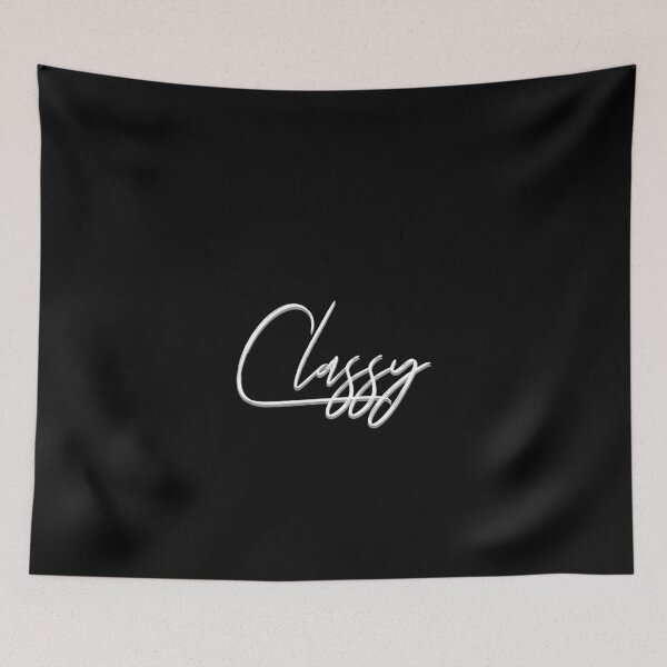 Item preview, Classy - White writing designed and sold by EdgyDesignForU.