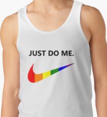 Just Do Me Rainbow Swoosh (Light) Tank Top