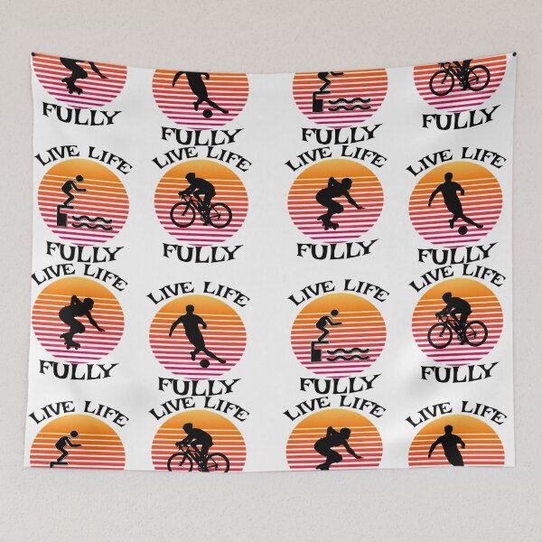 Item preview, Live life fully living fully sticker pack designed and sold by shirtsdesignpk.