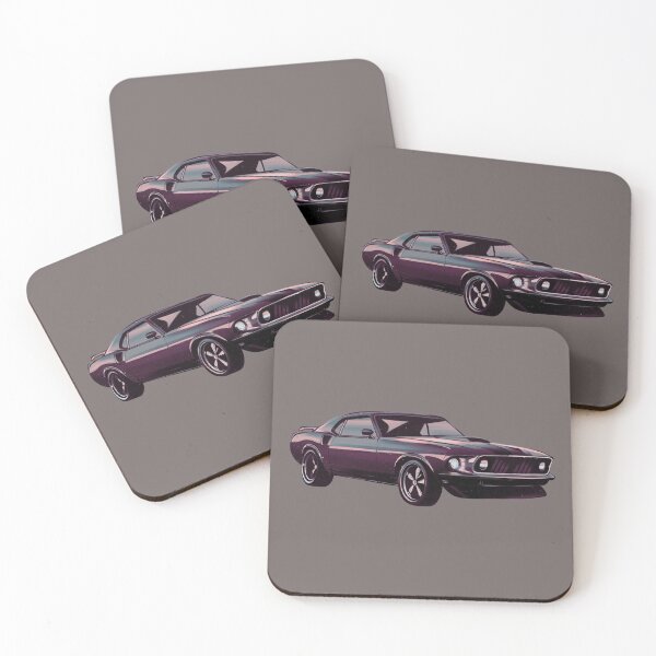 Item preview, Retro muscle car with background designed and sold by Bianca Brownish.