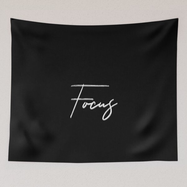 Item preview, Focus - White writing designed and sold by EdgyDesignForU.