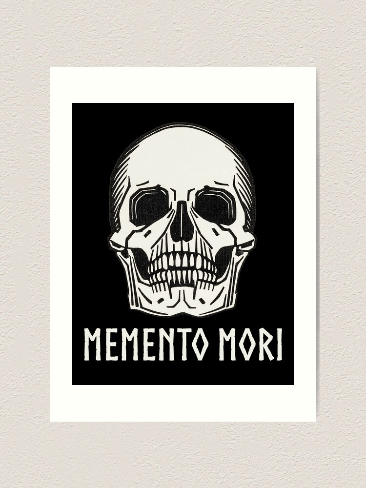 Skull Print: Vintage Memento Mori Death Art Illustration