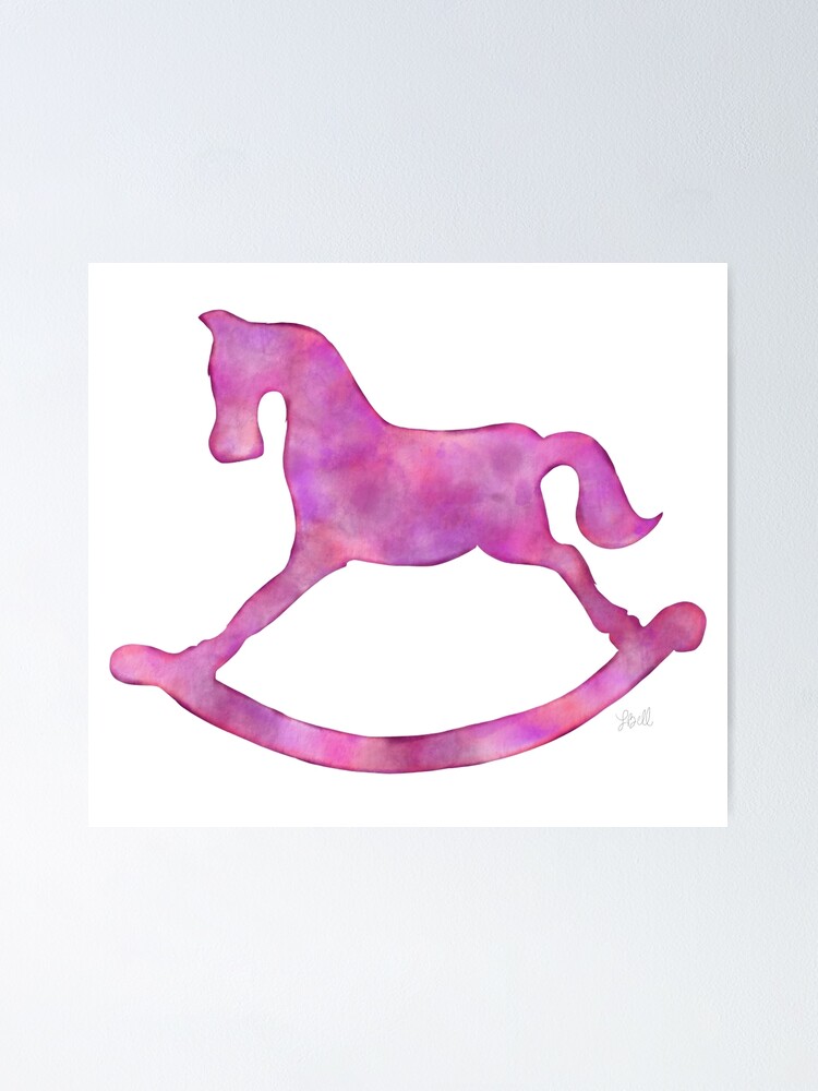 purple rocking horse