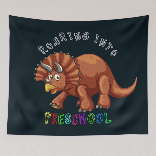 Item preview, Roaring Into Preschool Cute Dark Orange Dinosaur One Back to school design designed and sold by Olhado.