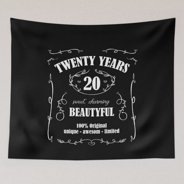 Item preview, 20 Years -Sweet, Charaming And Beautiful - awesom designed and sold by Shirt-Designs.