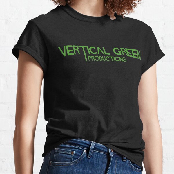 Vertical Green Classic T-Shirt