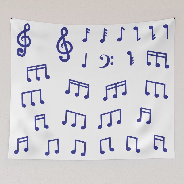 Item preview, Cute Blue Music Note Sticker designed and sold by ikutosaufi.