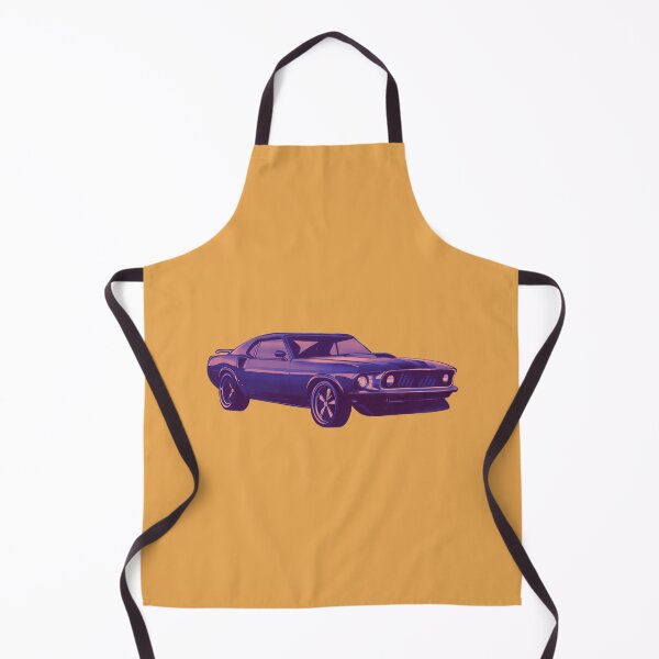 Item preview, Retro muscle car blue yellow tone with background designed and sold by Bianca Brownish.