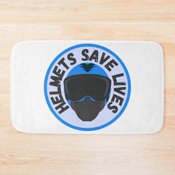 Item preview, helmets save lives blue designed and sold by InsaneCorner.