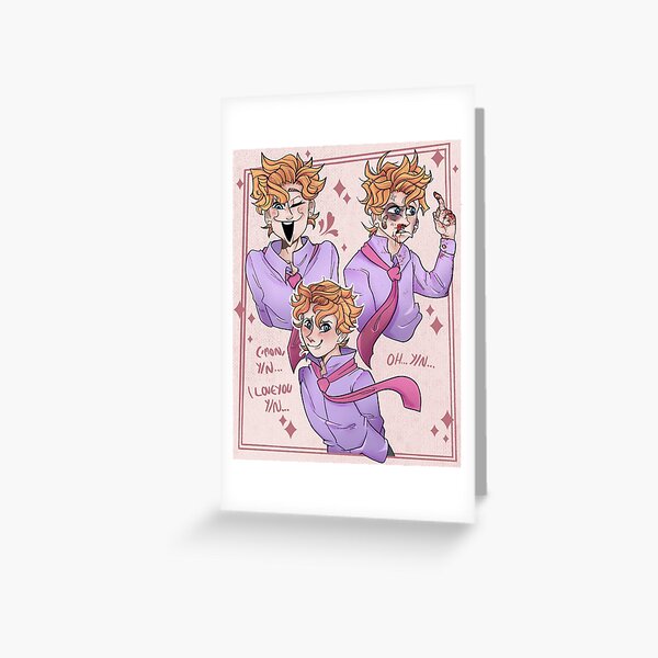 Senpai Fnf Greeting Cards For Sale Redbubble