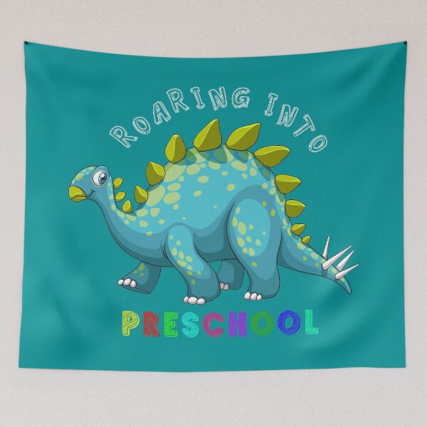 Item preview, Roaring Into Preschool Cute Light Blue Dinosaur Back to school design designed and sold by Olhado.