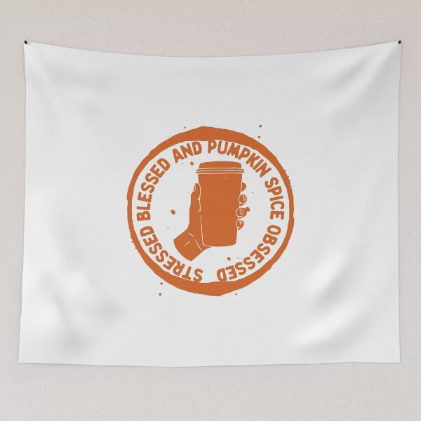 Item preview, Stressed Blessed Pumpkin Spice Obsessed, Autumn Fall designed and sold by anghelapparel.