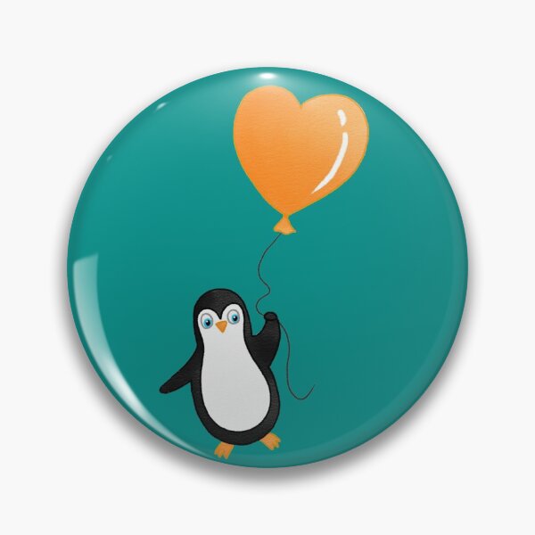 Item preview, Penguin and balloon designed and sold by Azyrielle.