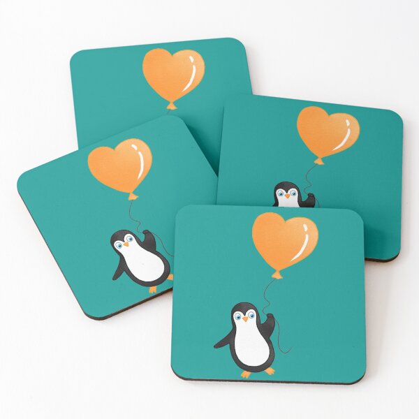 Item preview, Penguin and balloon designed and sold by Azyrielle.
