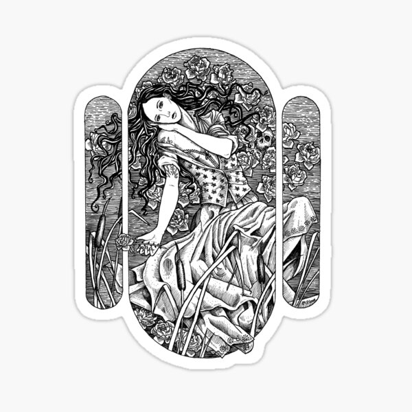 Where the Wild Roses Grow Sticker