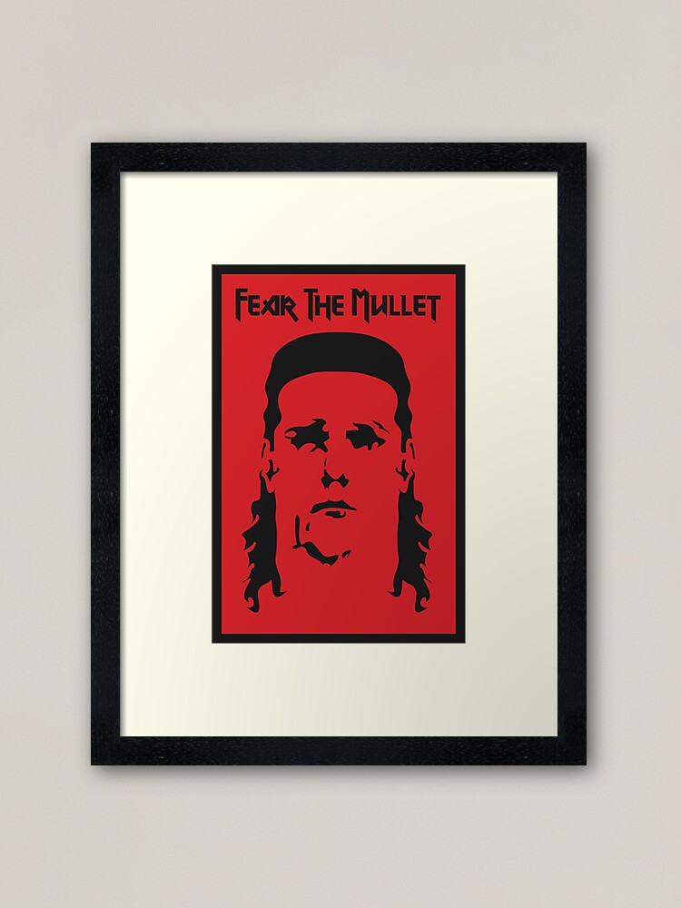 Thumbnail 2 of 7, Framed Art Print, Fear the Mullet designed and sold by mulletsgalore.