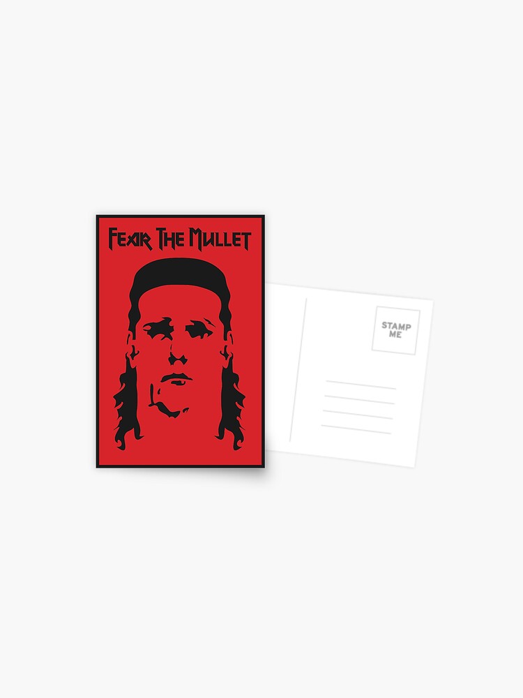 Thumbnail 1 of 2, Postcard, Fear the Mullet designed and sold by mulletsgalore.