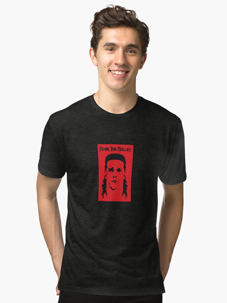 Thumbnail 1 of 6, Tri-blend T-Shirt, Fear the Mullet designed and sold by mulletsgalore.