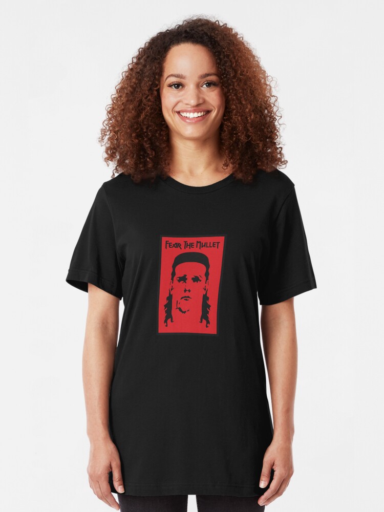 Alternate view of Fear the Mullet Slim Fit T-Shirt