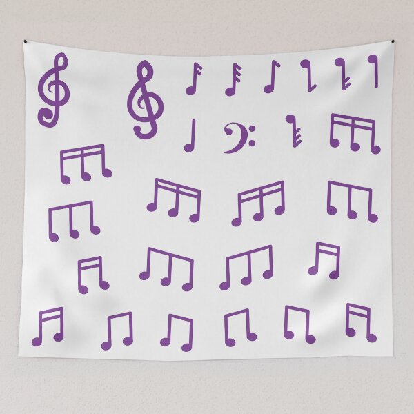 Item preview, Cute Purple Music Note Sticker designed and sold by ikutosaufi.
