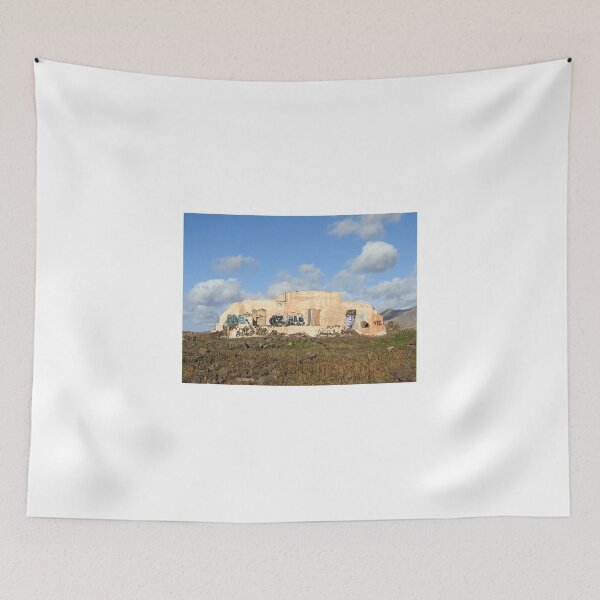 Item preview, Old ruin with graffiti on Lanzarote designed and sold by Anita van Gendt.