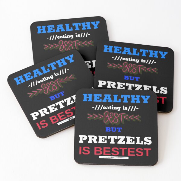 Item preview, Healthy eating is best but pretzels is bestest designed and sold by DesignedBySnip.