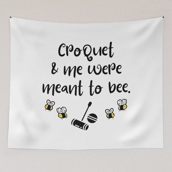 Item preview, Croquet & me were meant to bee. designed and sold by TheGreenGoat.