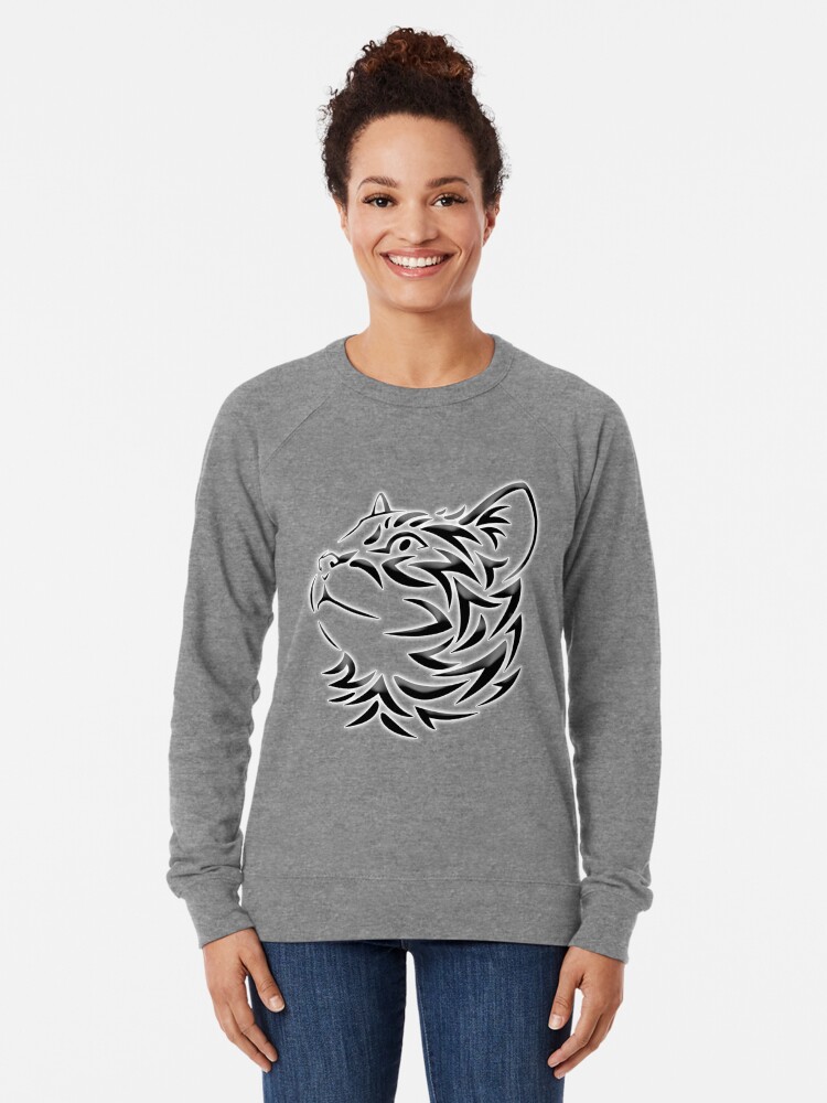 cat looking sweatshirt
