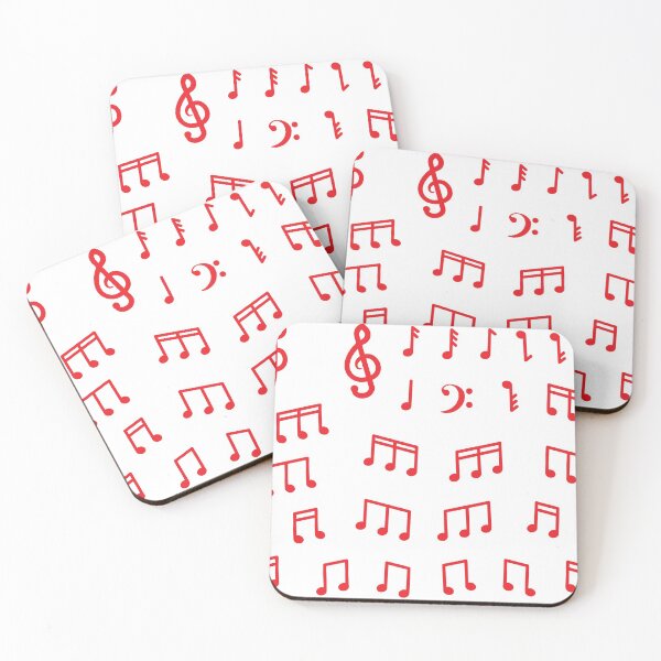 Item preview, Cute Red Music Note Sticker designed and sold by ikutosaufi.