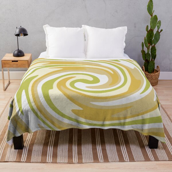 Item preview, LemonYellow Abstract Retro 70s Spiral Pastel designed and sold by trajeado14.
