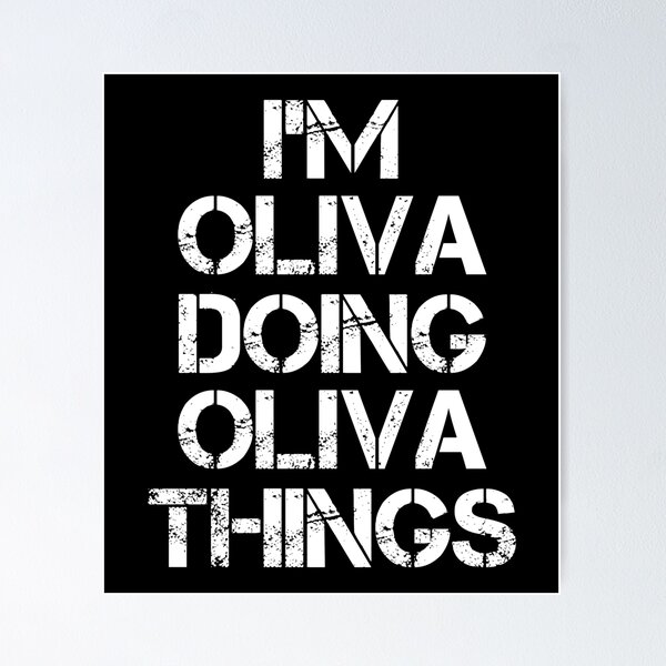 Item preview, Camiseta con nombre de Oliva - I'm Oliva Doing Camiseta de artículo de regalo con nombre de Oliva Things designed and sold by kimbowen43.