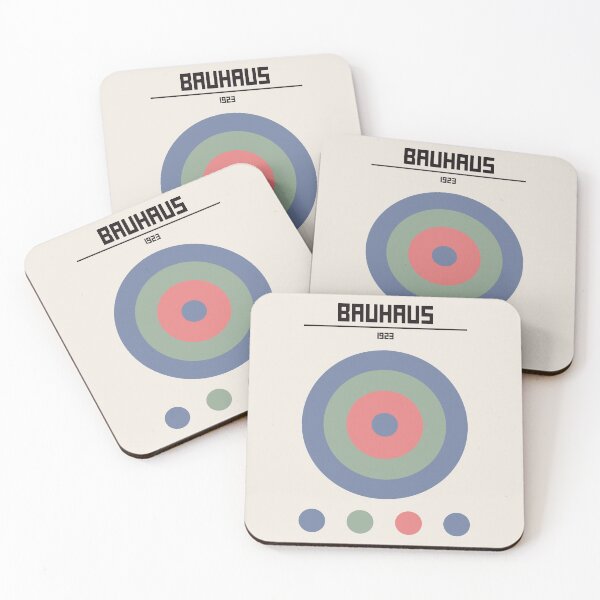 Item preview, Bauhaus V3 Exhibition Print, Bauhaus Wall Art blue green pink, Bauhaus Exhibition Wall Decor designed and sold by re-make-.