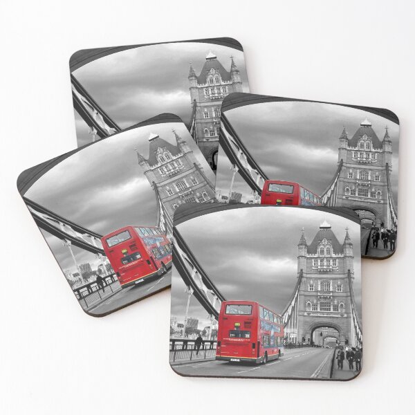 Item preview, Tower Bridge Red Bus London England designed and sold by AndyEvansPhotos.
