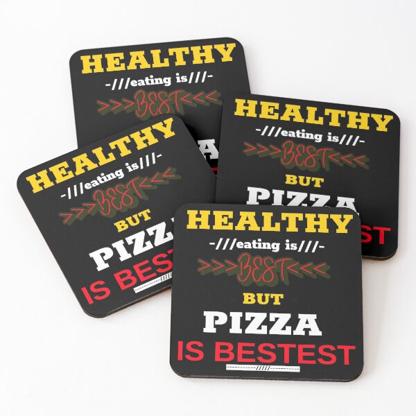 Item preview, Healthy eating is best but pizza is bestest designed and sold by DesignedBySnip.