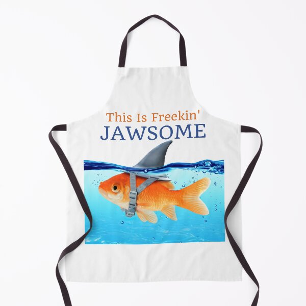 Item preview, This Is Jawsome Cute Funny Goldfish Shark Fin  designed and sold by CBCreations73.