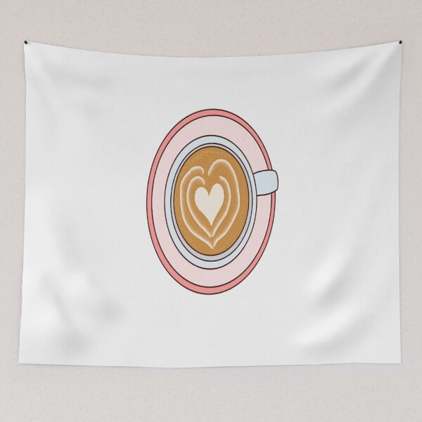 Item preview, HEART LATTE COFFEE designed and sold by RetroPlaceee.