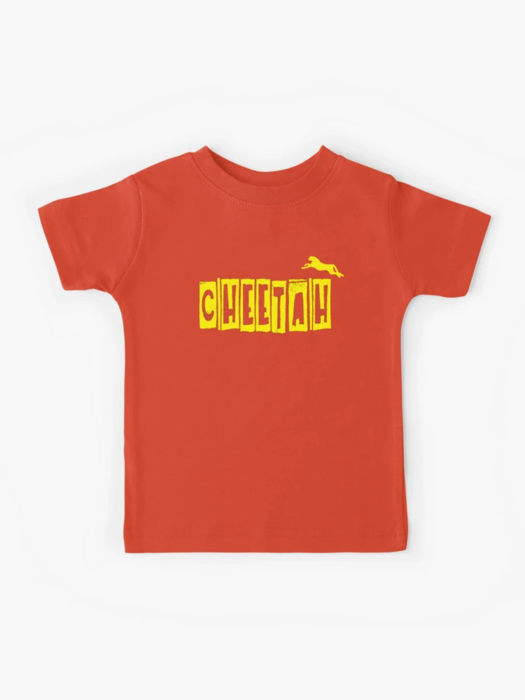 Cheetah Brand Name Logo Kids T-Shirt for Sale by willybadu