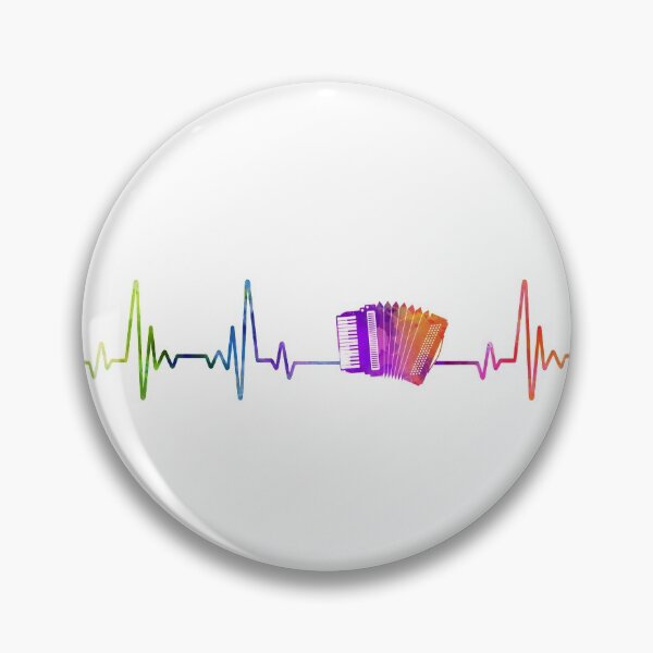 Item preview, accordion heartbeat watercolor designed and sold by loves789.