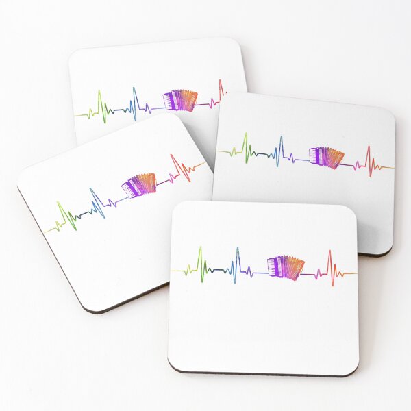 Item preview, accordion heartbeat watercolor designed and sold by loves789.