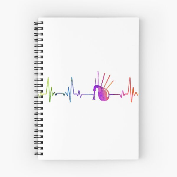 Item preview, bagpipe heartbeat watercolor designed and sold by loves789.